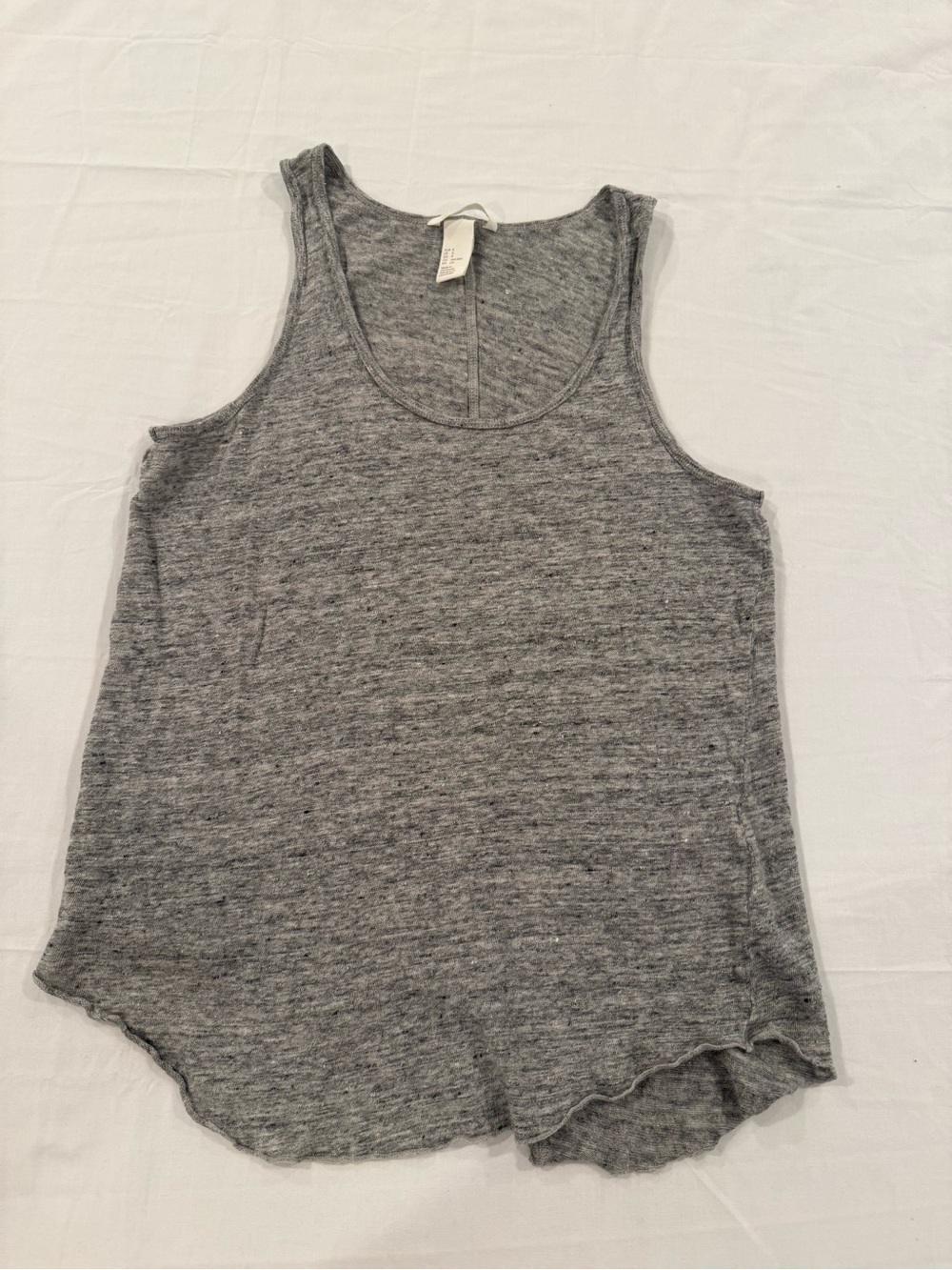 H&M Heather Gray Ribbed Tank Top